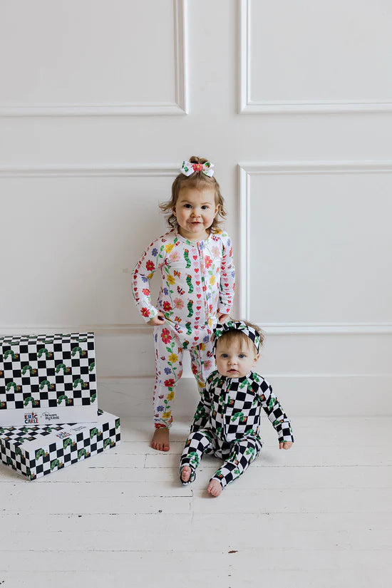 Dream Convertible Romper- ERIC CARLE CATERPILLAR CHECK