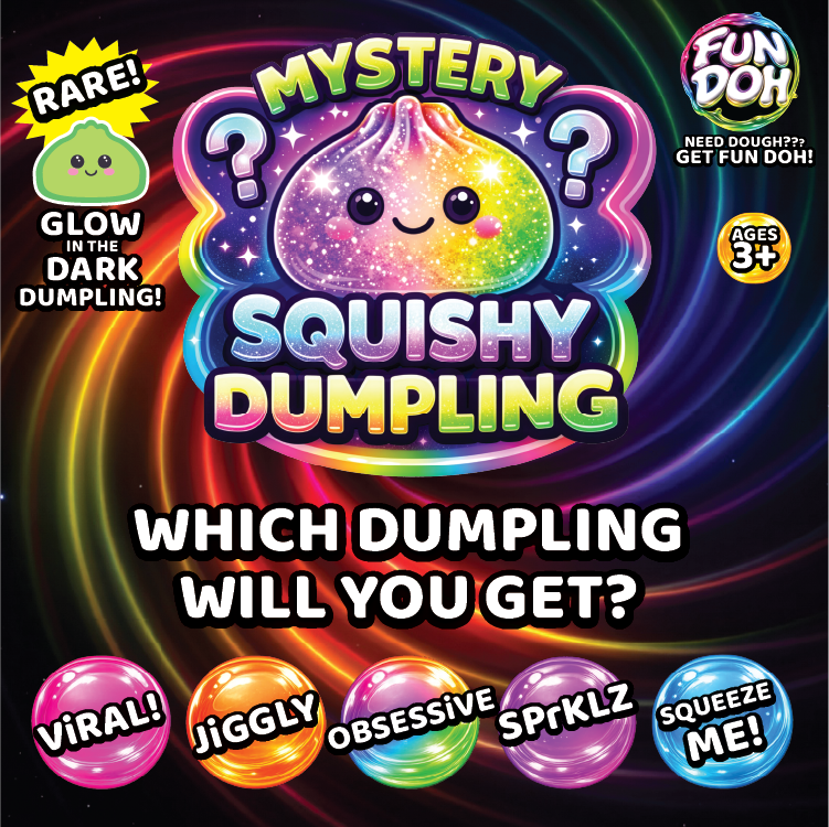 Fun Doh Mystery Dumpling Squishy Toy | 12-Piece Display: Wholesale Price