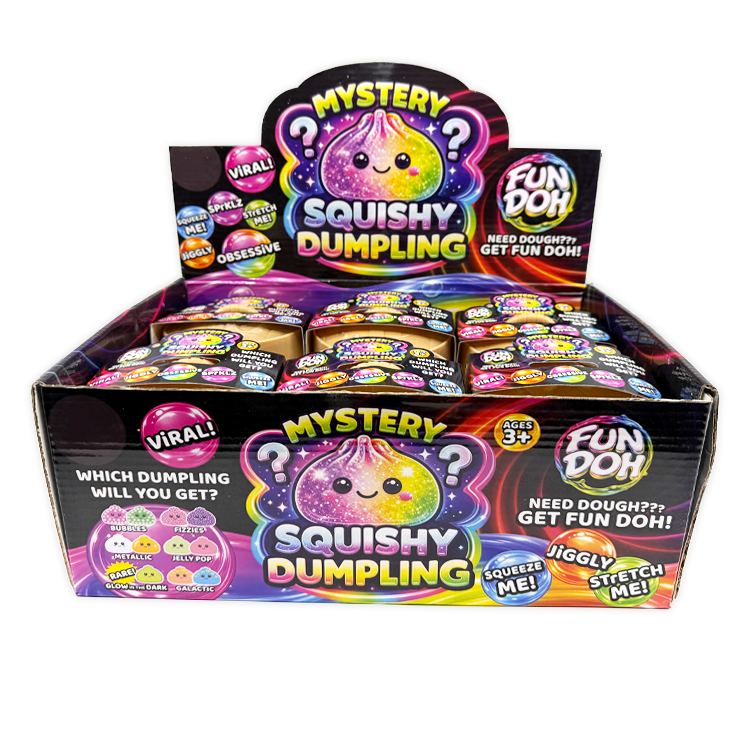 Fun Doh Mystery Dumpling Squishy Toy | 12-Piece Display: Wholesale Price