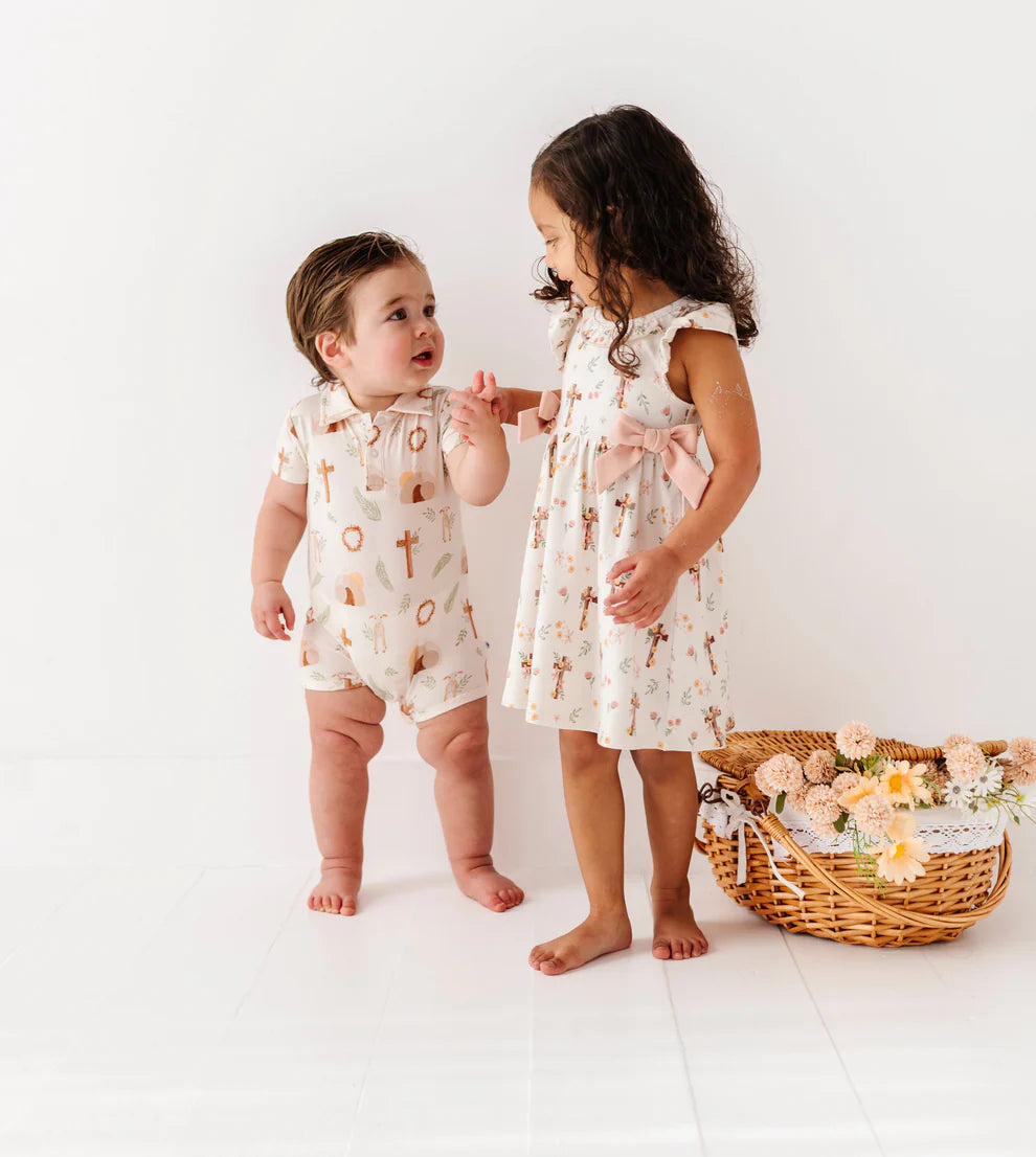 Bamboo/Cotton Birdie Dress- FAITH