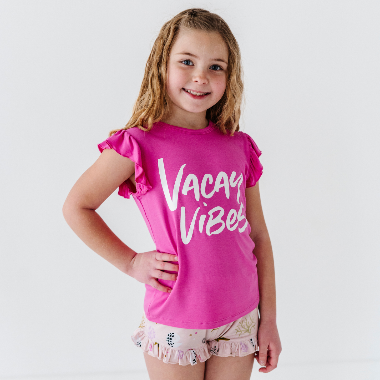 That's What Sea Said Graphic Set - Pink (Little Mama Shirt Shop Collab): 7/8Y