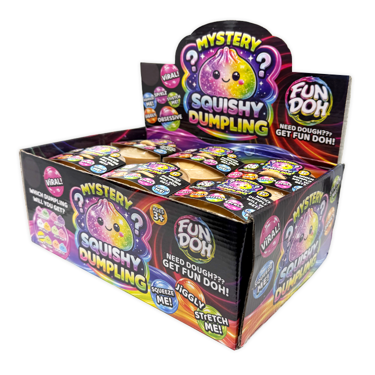 Fun Doh Mystery Dumpling Squishy Toy | 12-Piece Display: Wholesale Price