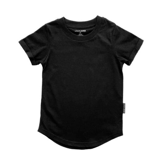 BASIC TEE - BLACK: 2T