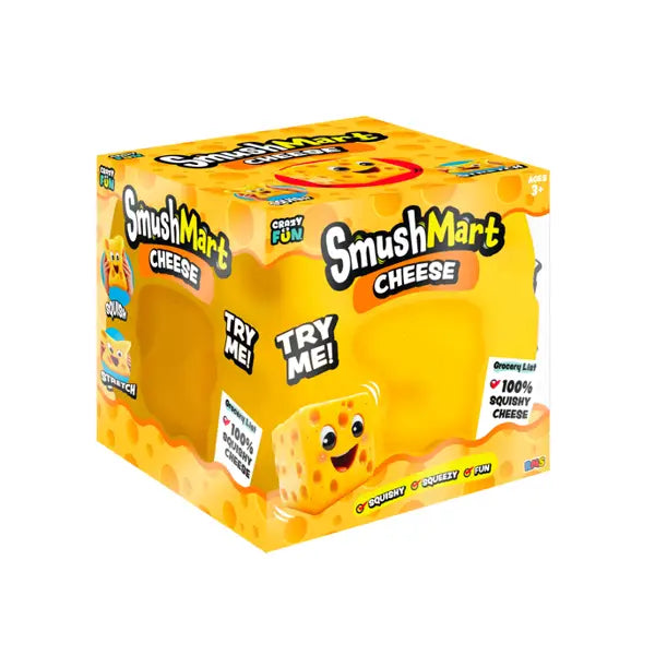 Crazy Fun RMS SmushMart Cheese Squish Toy *Authentic*