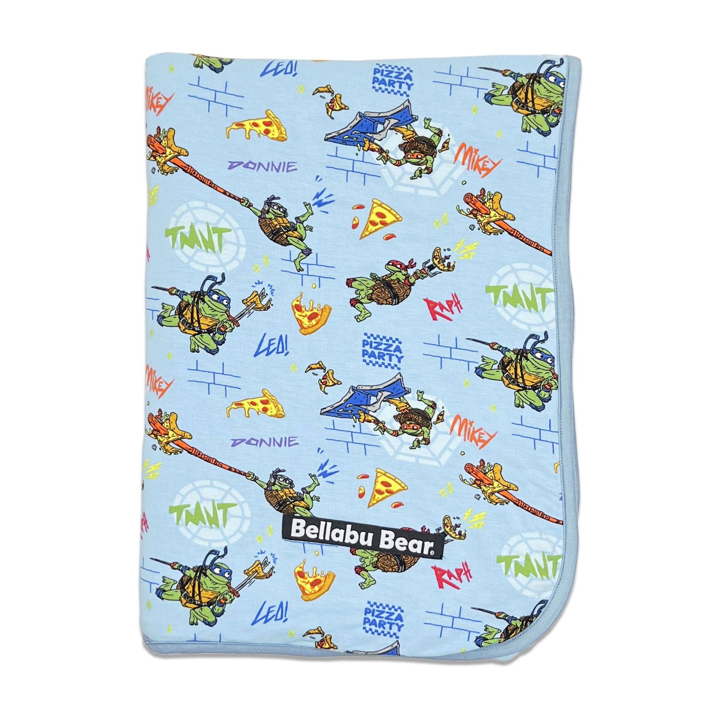 Teenage Mutant Ninja Turtles Pizza Bamboo Blanket: 45 x 60 in
