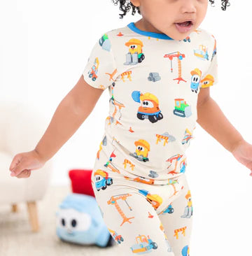 2PC Pajama Set- LEO THE TRUCK CONSTRUCTION BUDDIES
