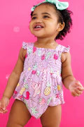 Care Bears Baby Smocked Birdie Bubble- WE LOVE SUMMER