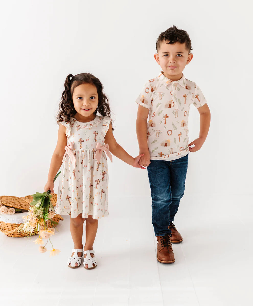 Bamboo/Cotton Birdie Dress- FAITH