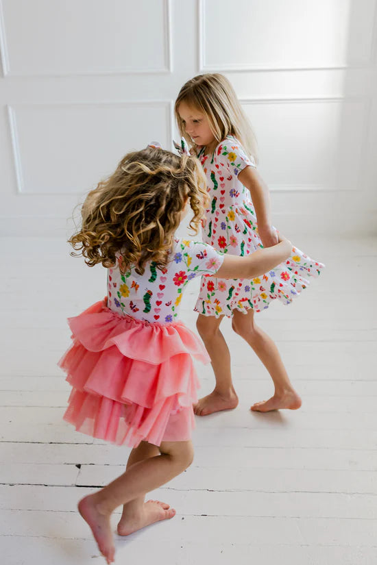Dream Ruffle Dress- ERIC CARLE LOVEBUG BLOOMS