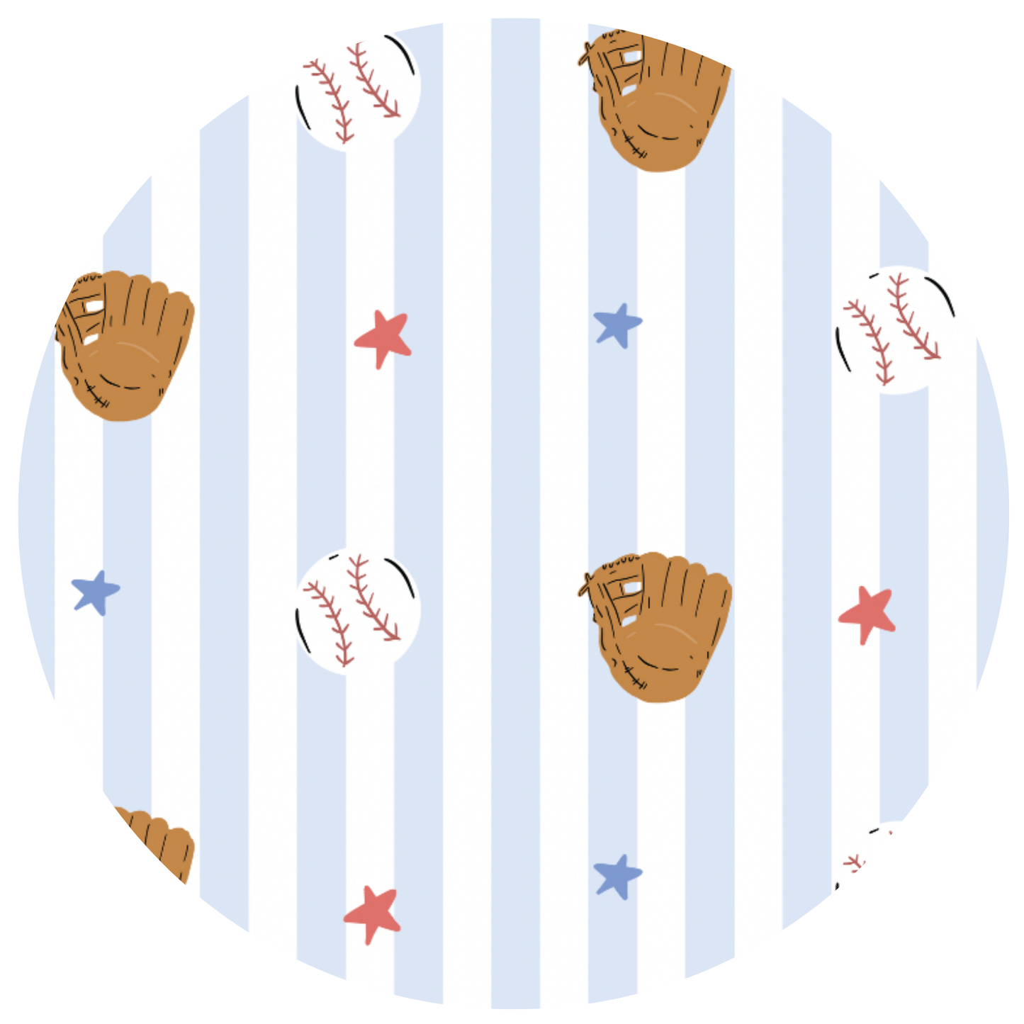 Stripe Baseball Convertible Footie: 6-12 Months