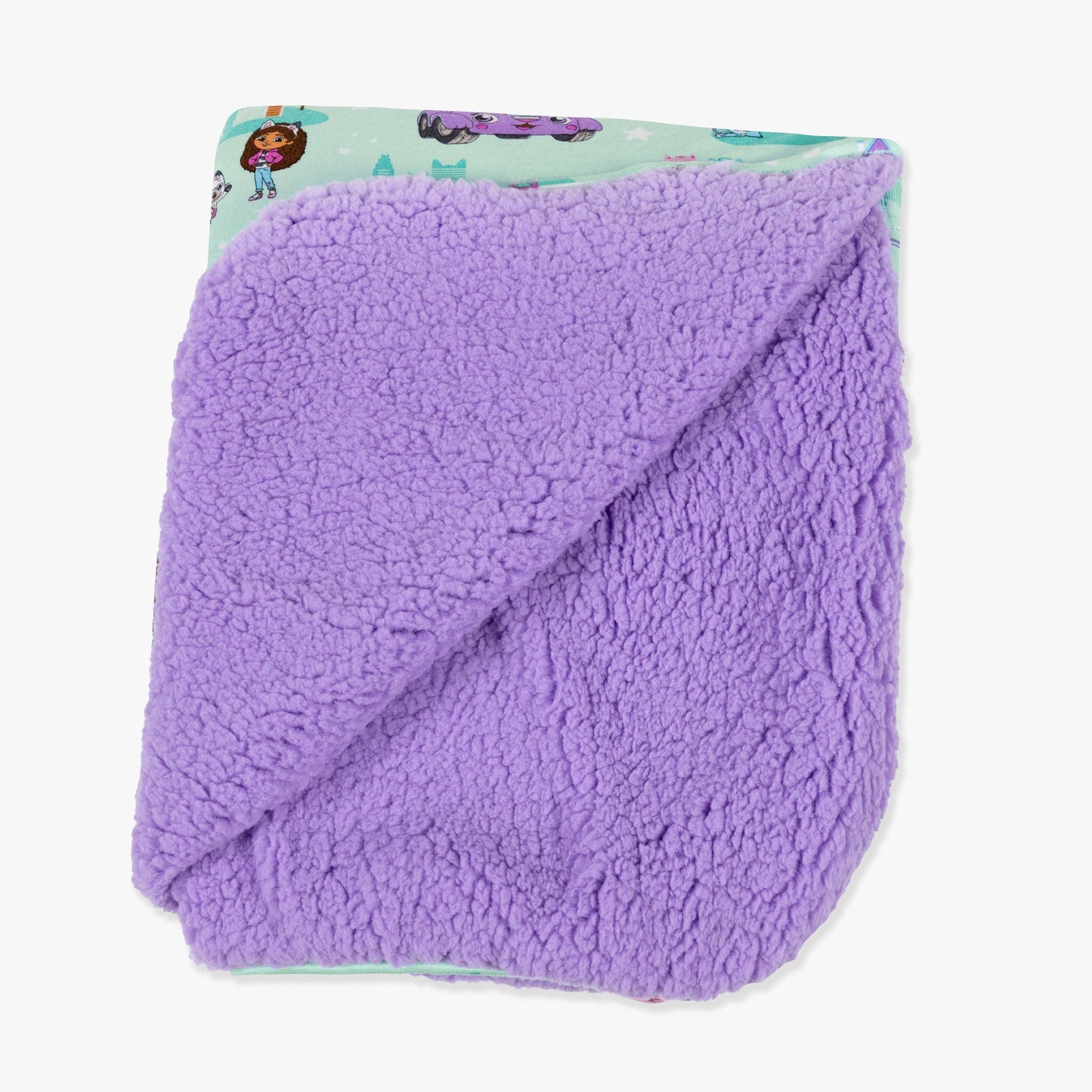 Gabby's Dollhouse: Cat Francisco Bamboo Sherpa Blanket: 45 x 60 in