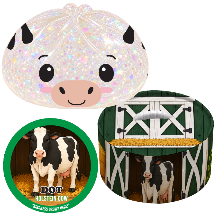 Fun Doh Farm Barnyard Squishy Dumpling Toy - 12/Display: Wholesale Price