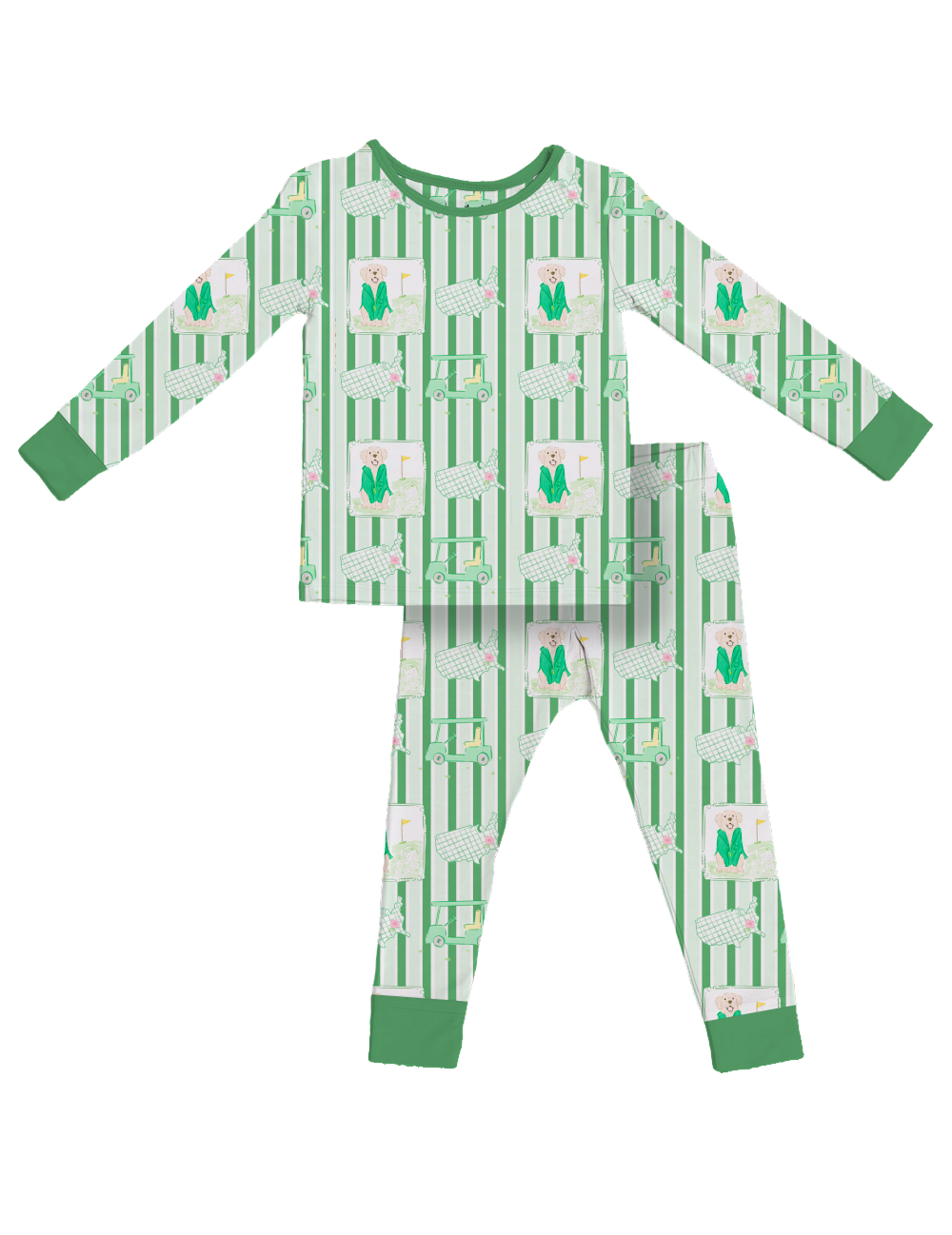 Kids Pajamas- IT'S A MASTERS-PIECE GREEN