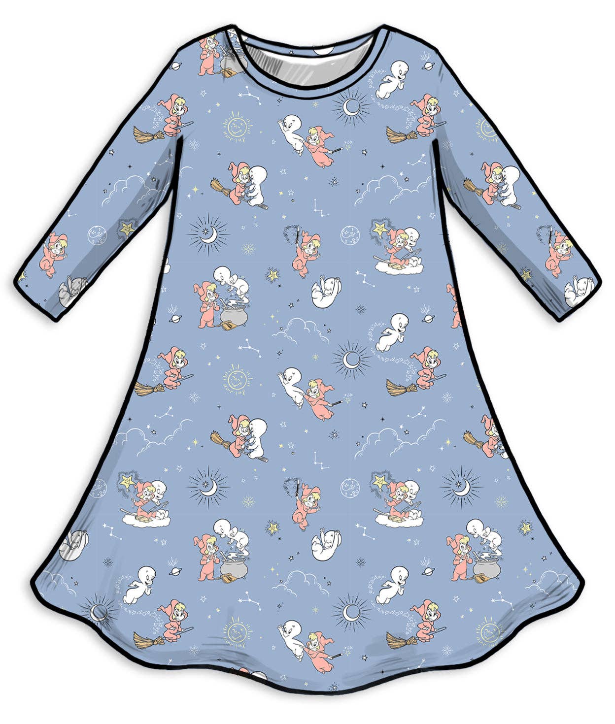 Casper & Wendy Bamboo Girls' Long Sleeve Dress: 3T