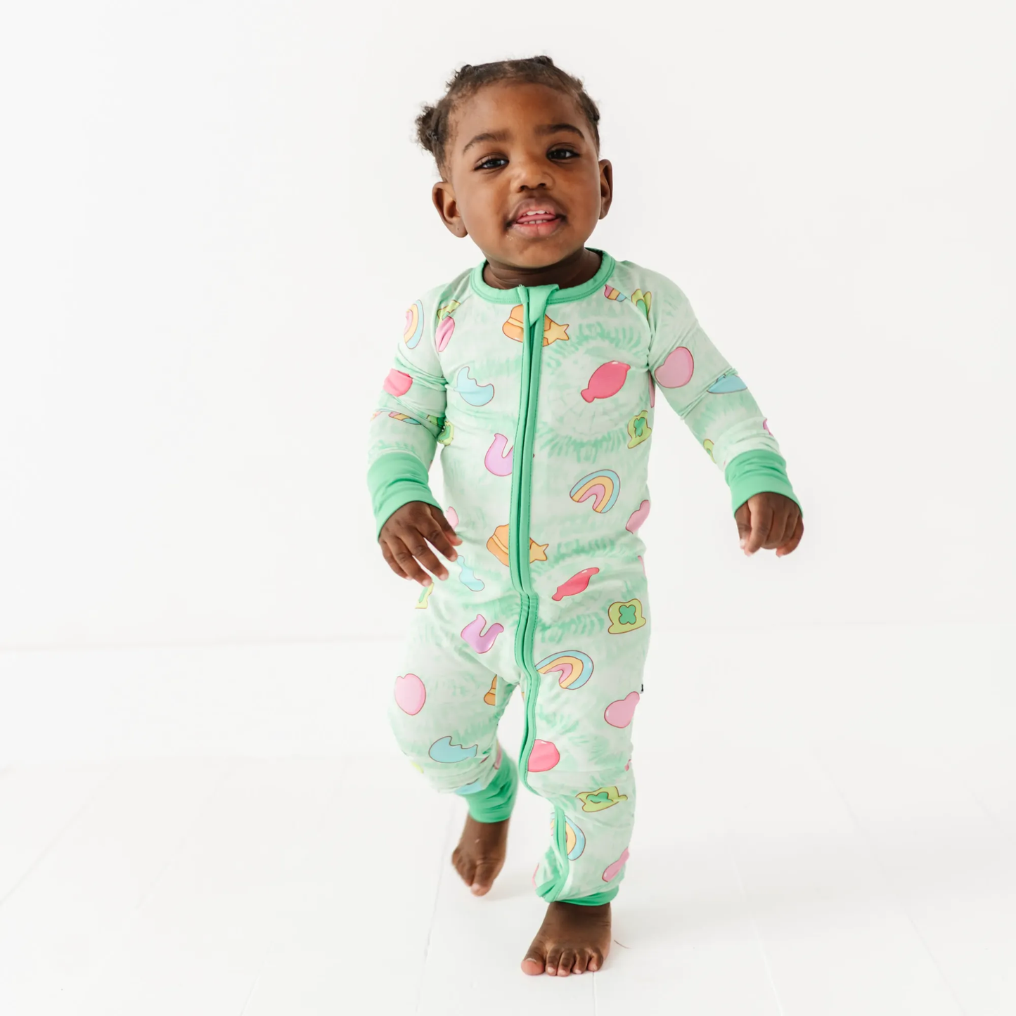 St. Patrick's Convertible Footies: 12-18 Months