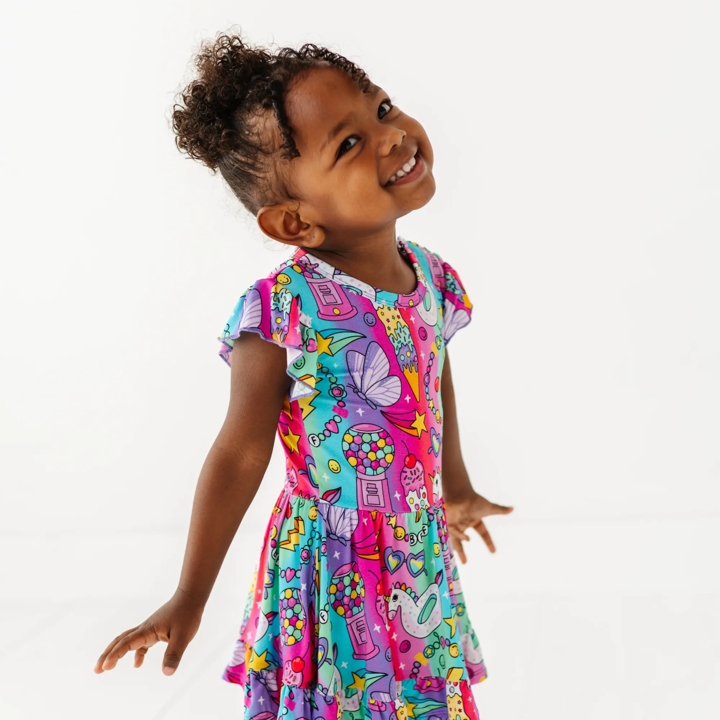 Rocket Lion Twirl Dress: 2T