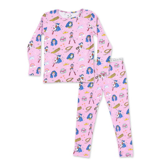 Wonder Woman Bamboo Kids Pajamas: 7/8Y