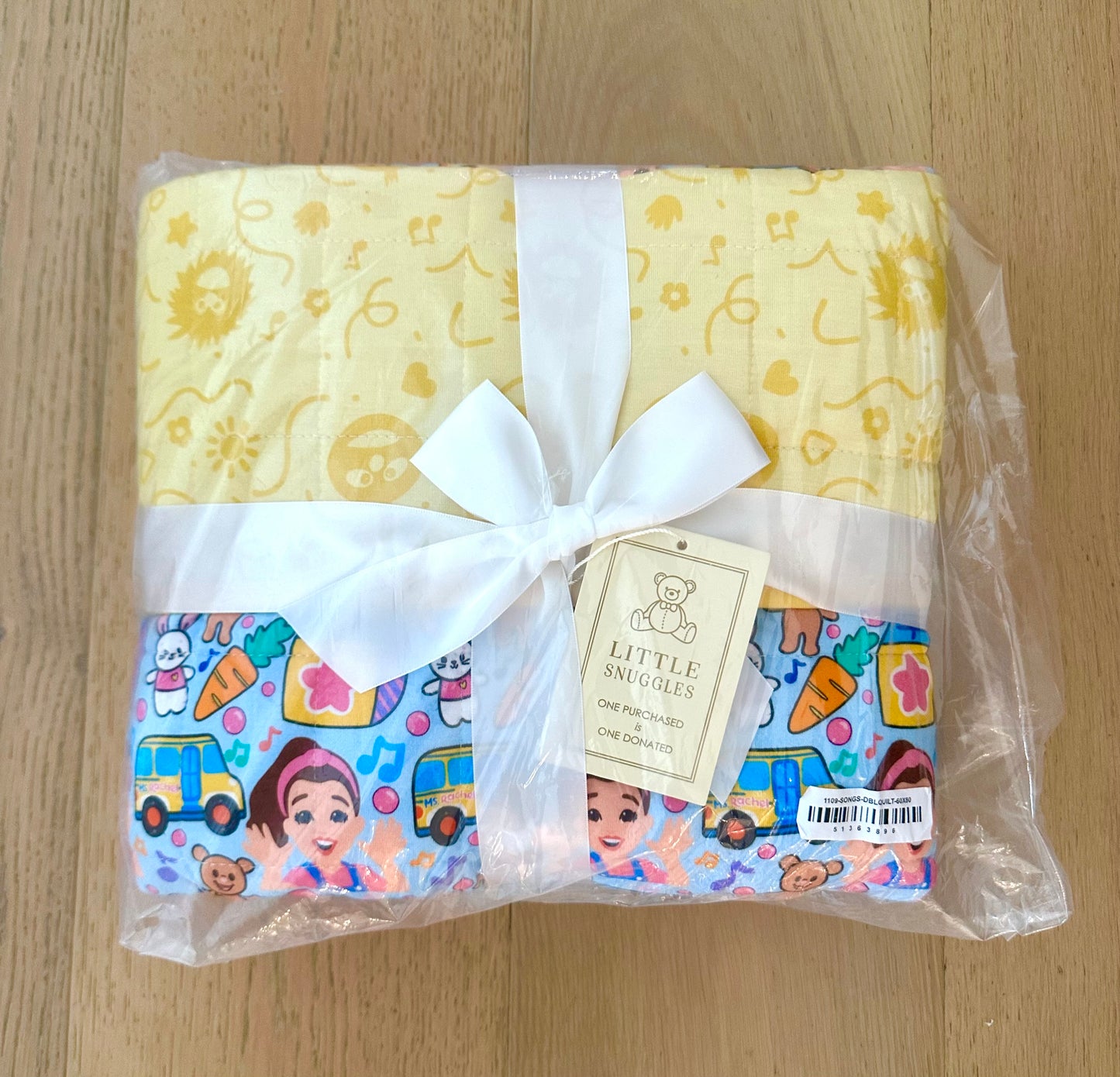 3 Layer Bamboo Blanket- DOUBLE QUILTED 60X80 - MS RACHEL SUNNY DAY SONGS