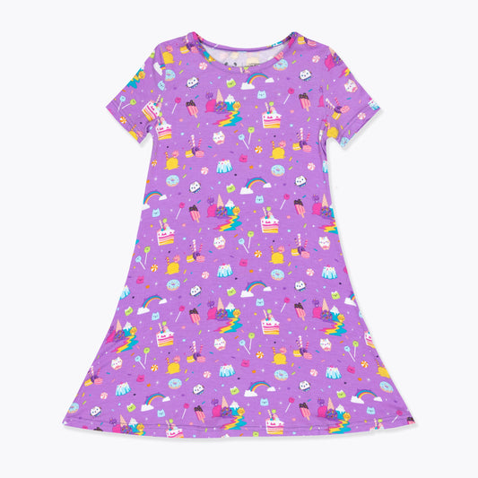 Gabby's Dollhouse: Sweet Treat Bamboo Girls' Short Sleeve Dress