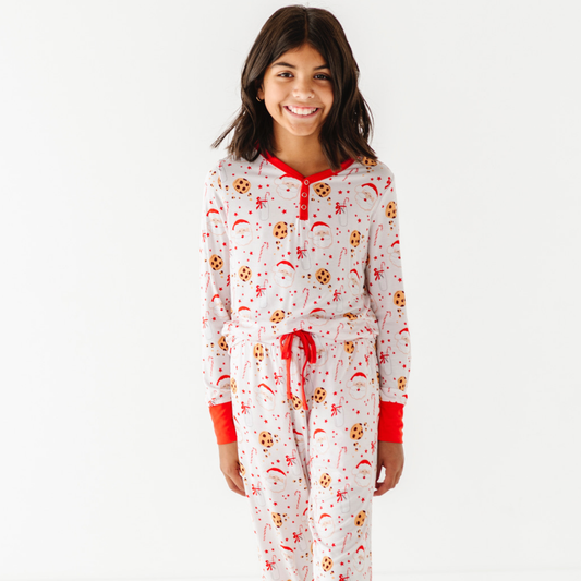 Cookies for Claus Bigger Girl Pajama Set: 10-12