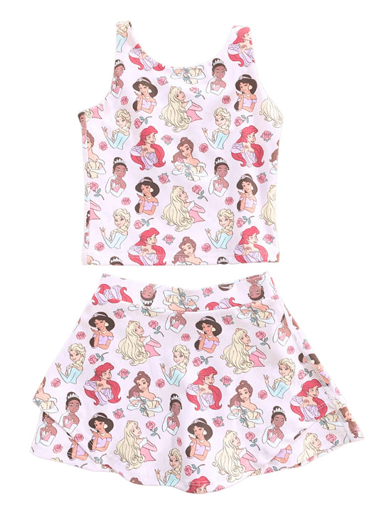 Girls Active Skort Set- GIFTS GALORE SWEETHEART PRINCESS