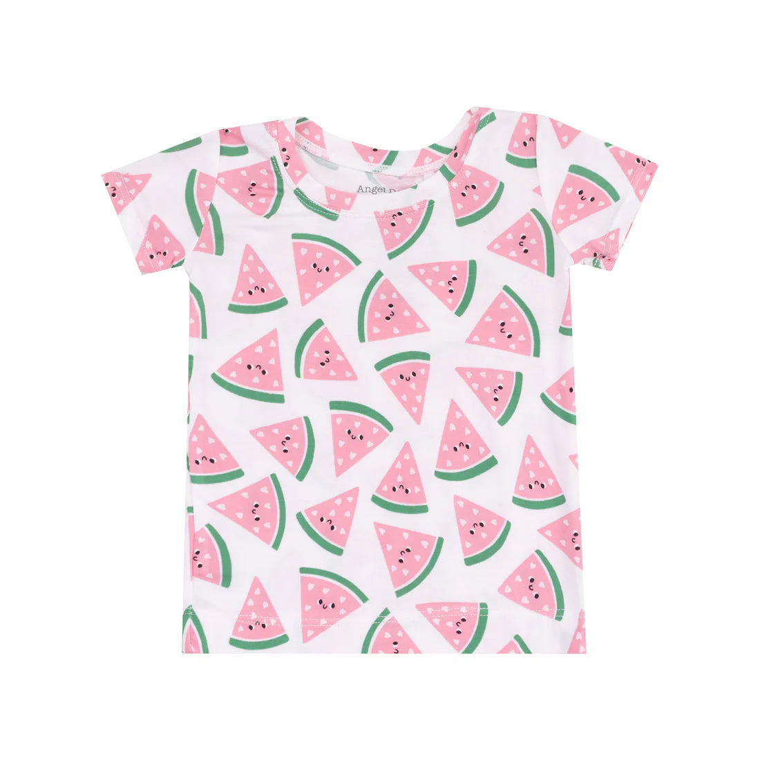 Short Sleeve and Shorts 2pc Pajama Set- WATERMELON HEARTS