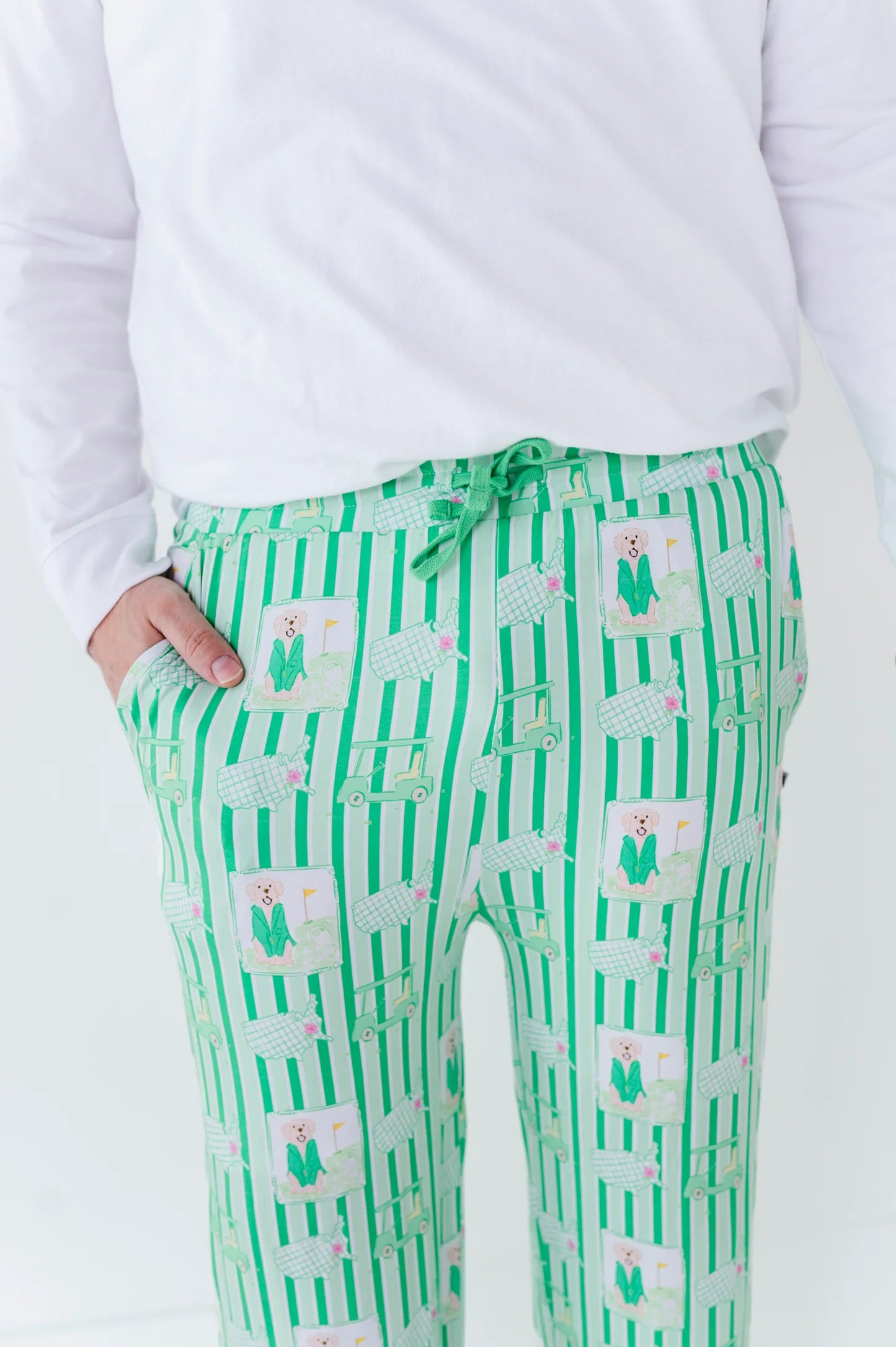 Men's Lounge Pants- IT'S A MASTERS-PIECE GREEN