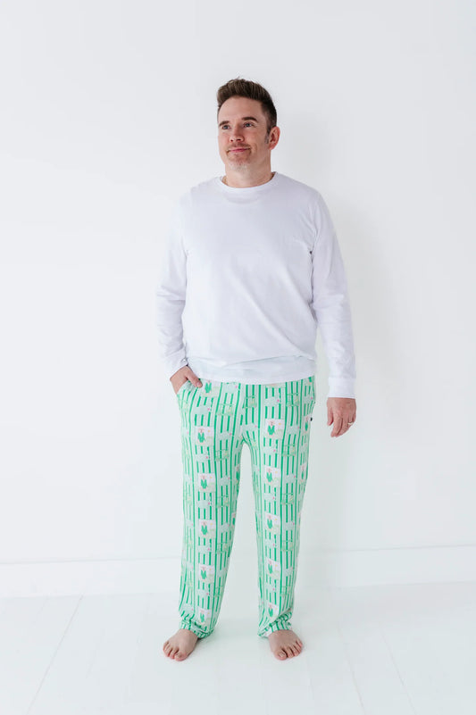 Men's Lounge Pants- IT'S A MASTERS-PIECE GREEN
