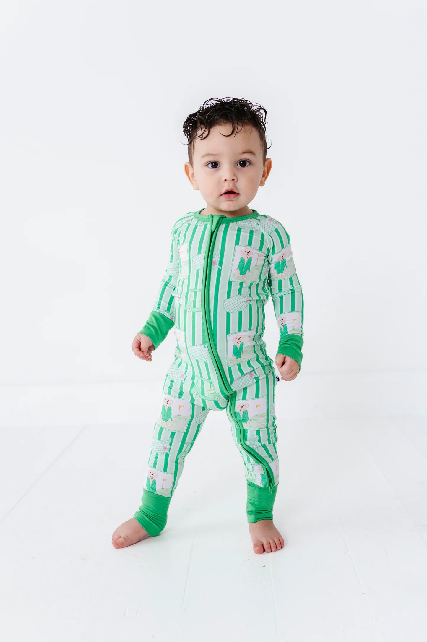 Convertible Footies- IT'S A MASTERS-PIECE GREEN