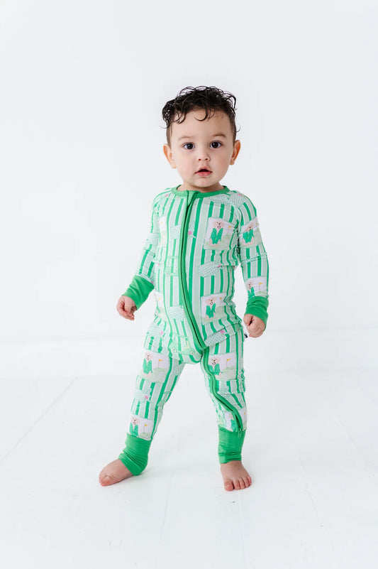 Convertible Footies- IT'S A MASTERS-PIECE GREEN