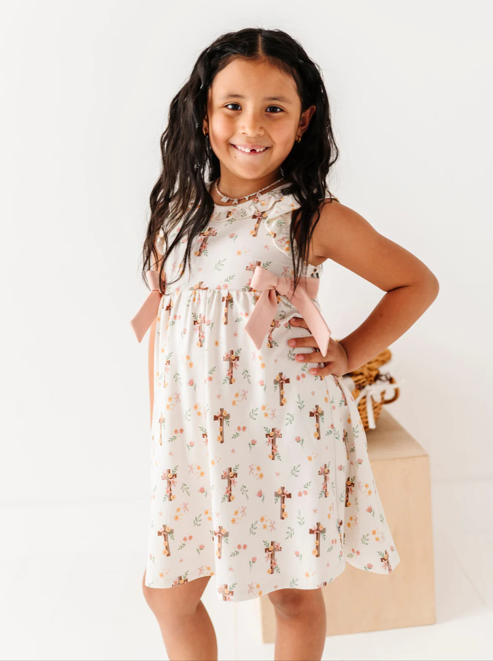Bamboo/Cotton Birdie Dress- FAITH