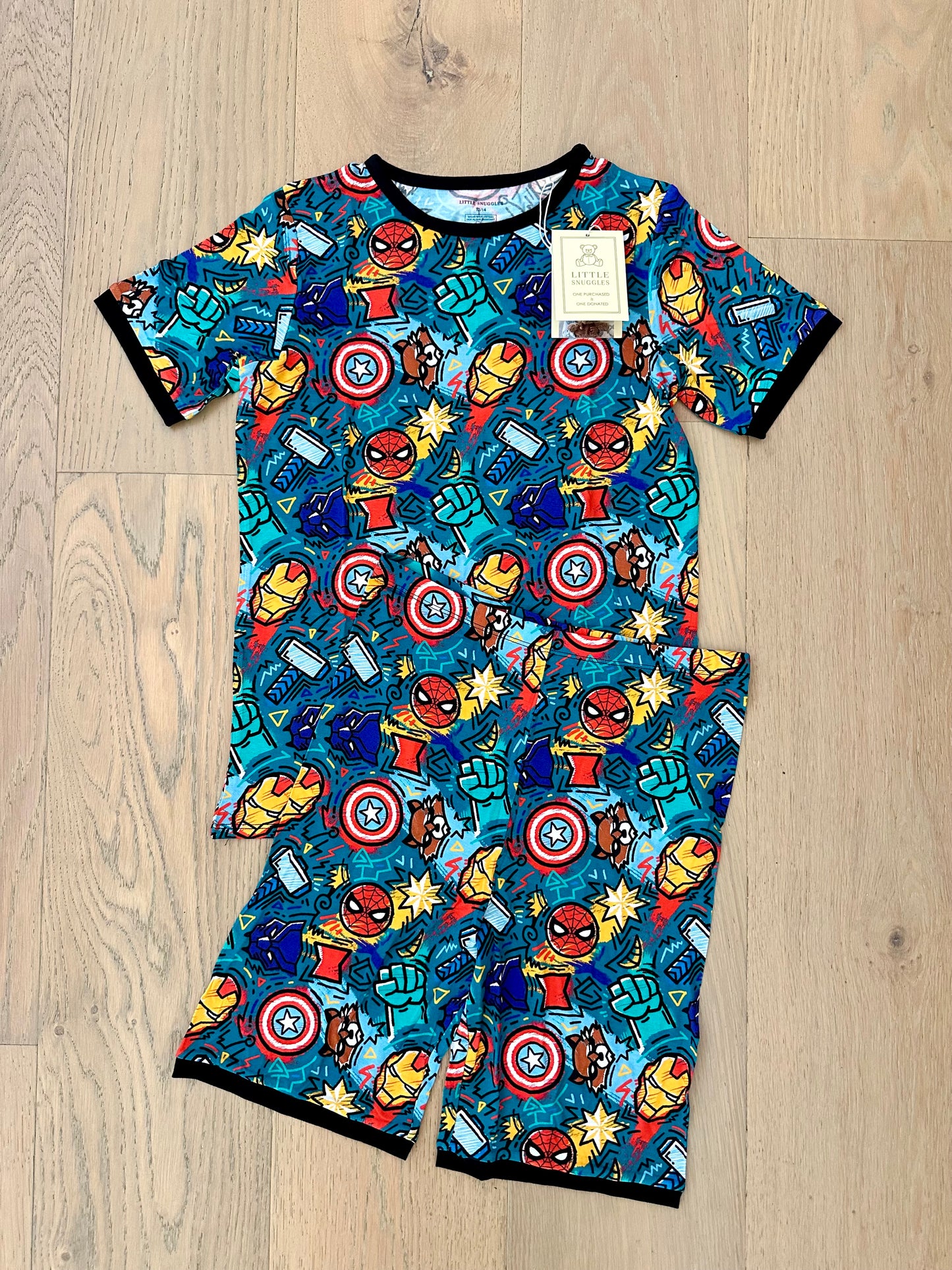 Bamboo Short Sleeve Shorts Lounge Set (Bentley)- HERO UNIVERSE