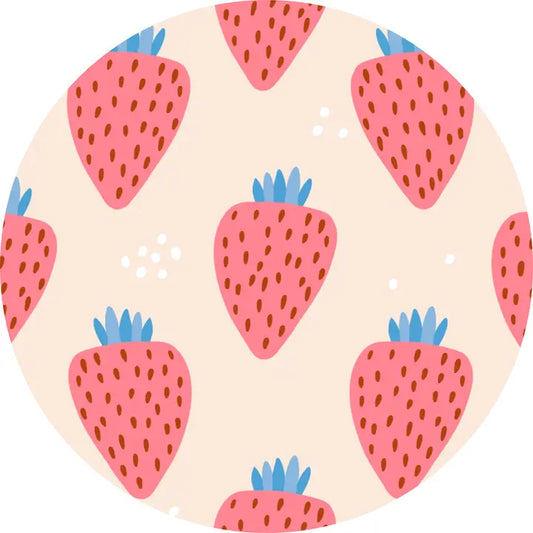 Short Sleeve Ruffle Romper- YOU'RE MY JAM STRAWBERRY