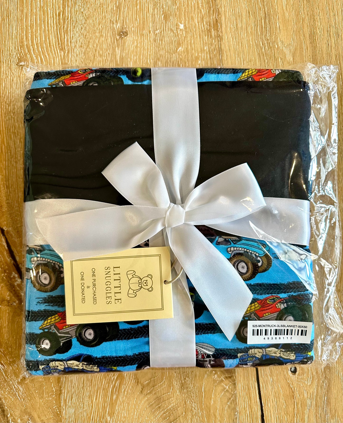 3 Layer 50X50 Bamboo Blanket- MONSTER TRUCKS