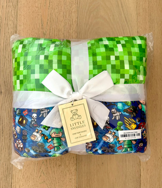 3 Layer Quilted Bamboo Blanket- LARGE 70x90 - MINE LEGENDS