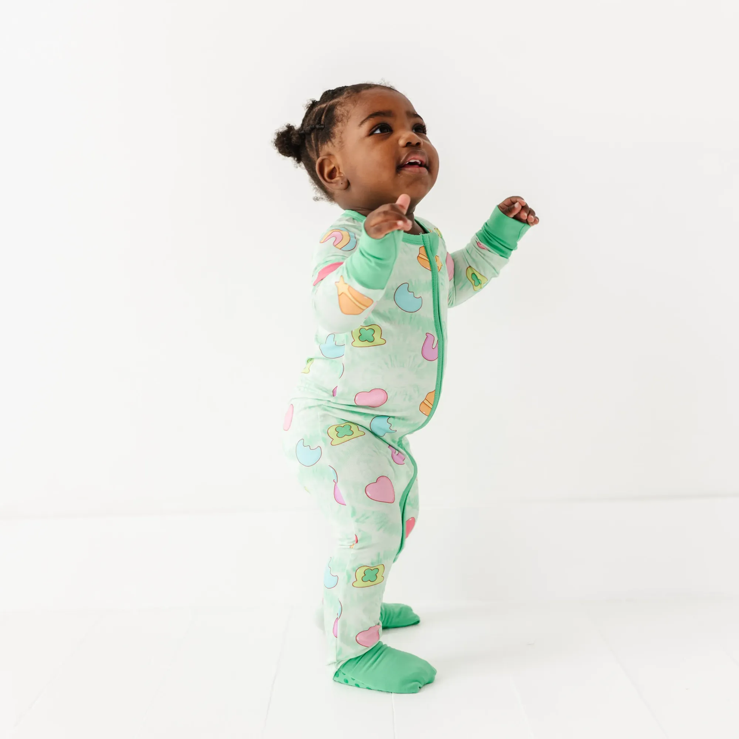 St. Patrick's Convertible Footies: 2T