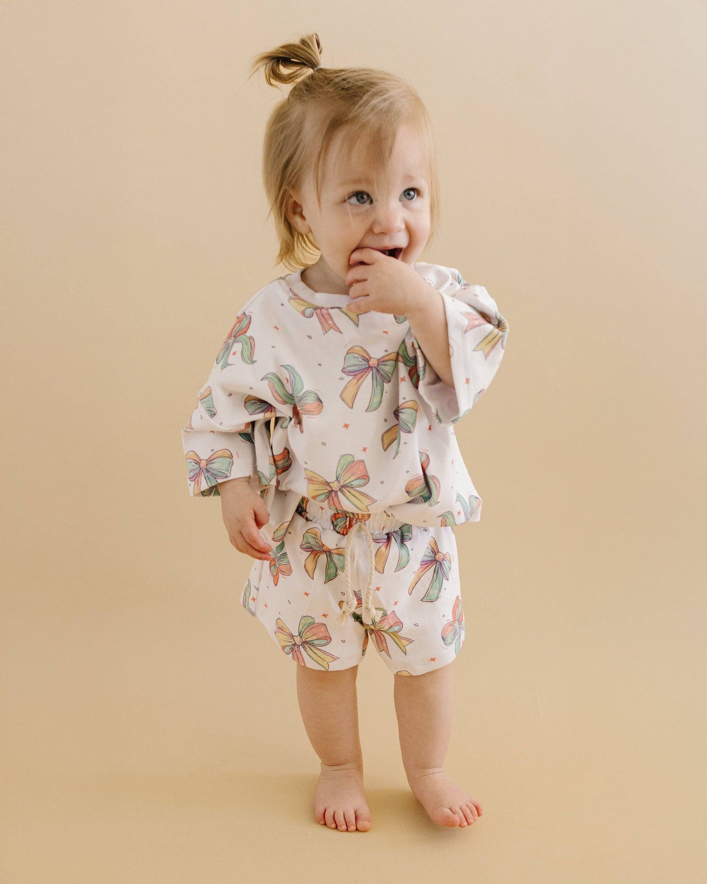 Baby & Kids Shorts Set | Happy Bows: 2T