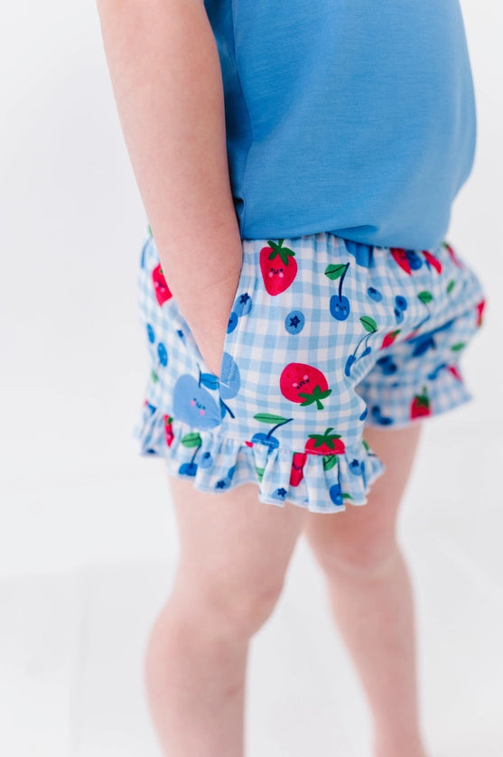 Tank & Short Set for Toddler/Kids- BERRY PATRIOTIC