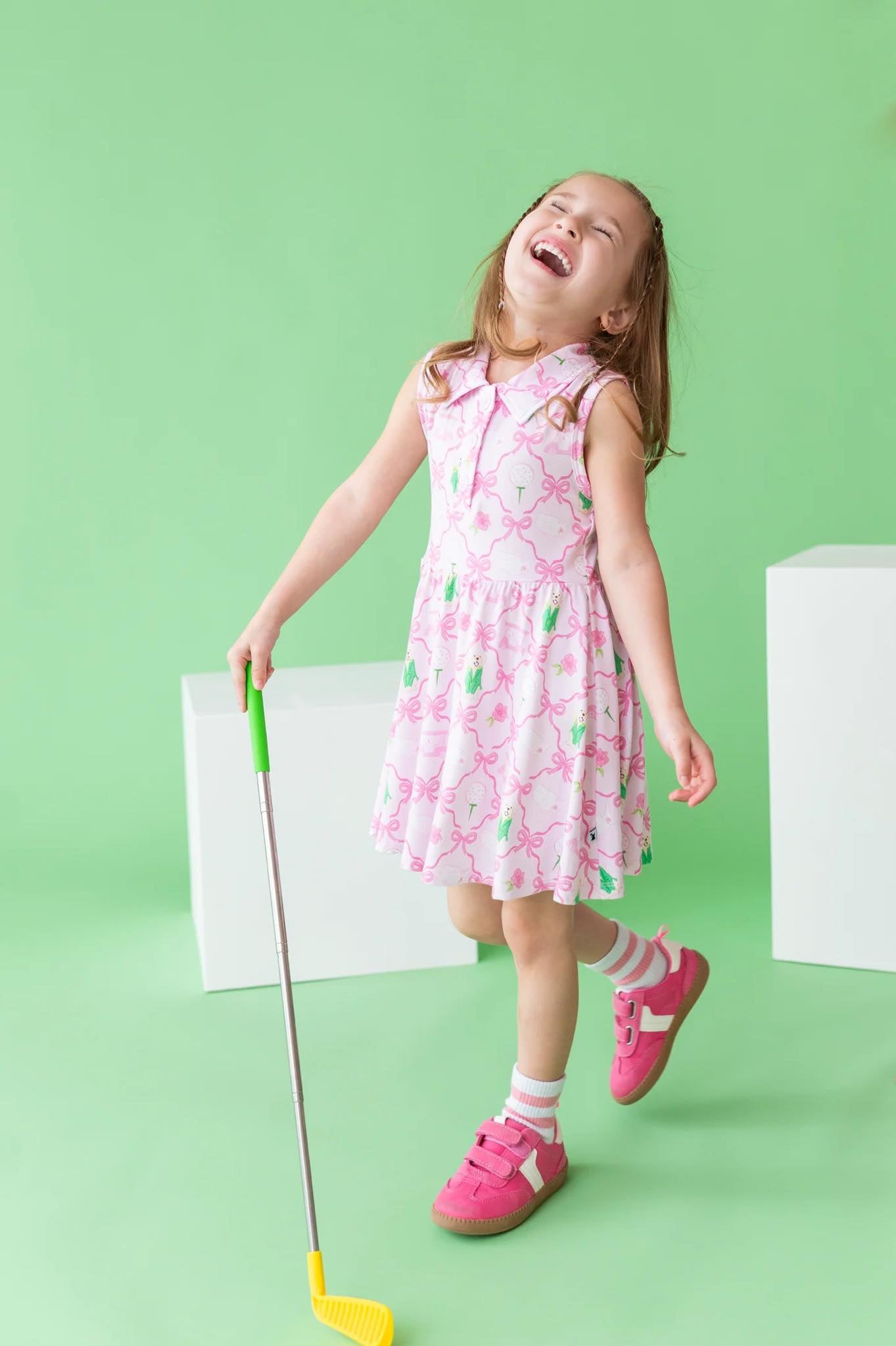 Masters-Inspired Collared Dress