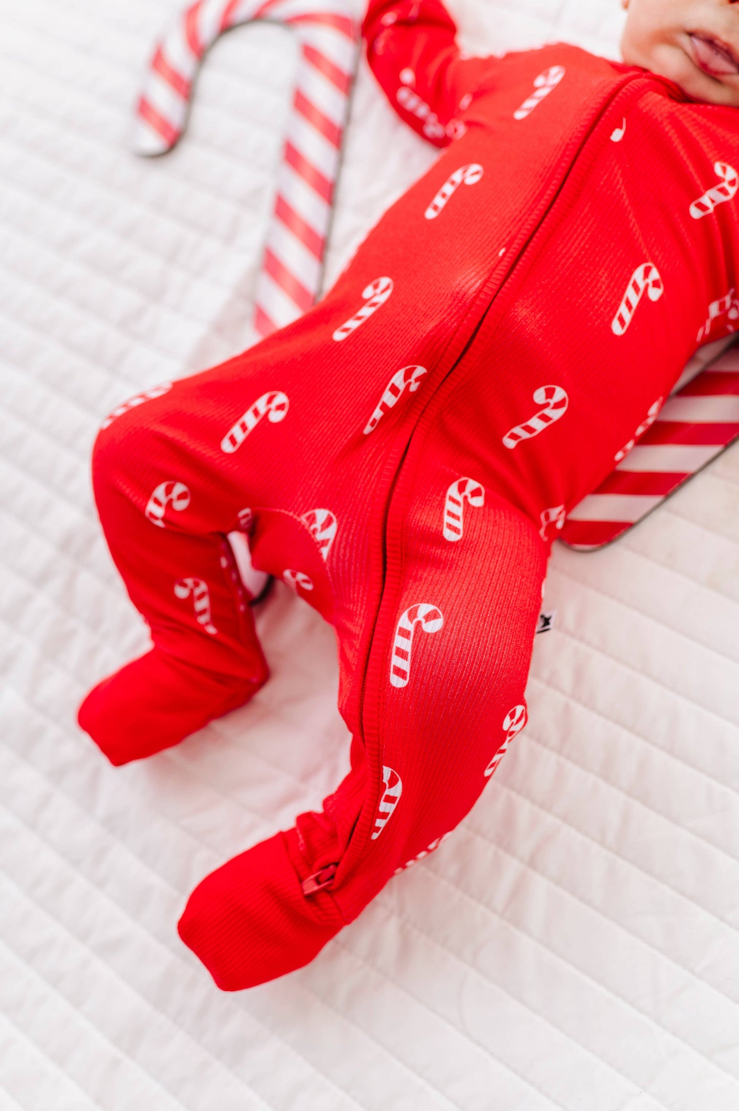 Sweet & Stripey Ribbed Convertible Footies