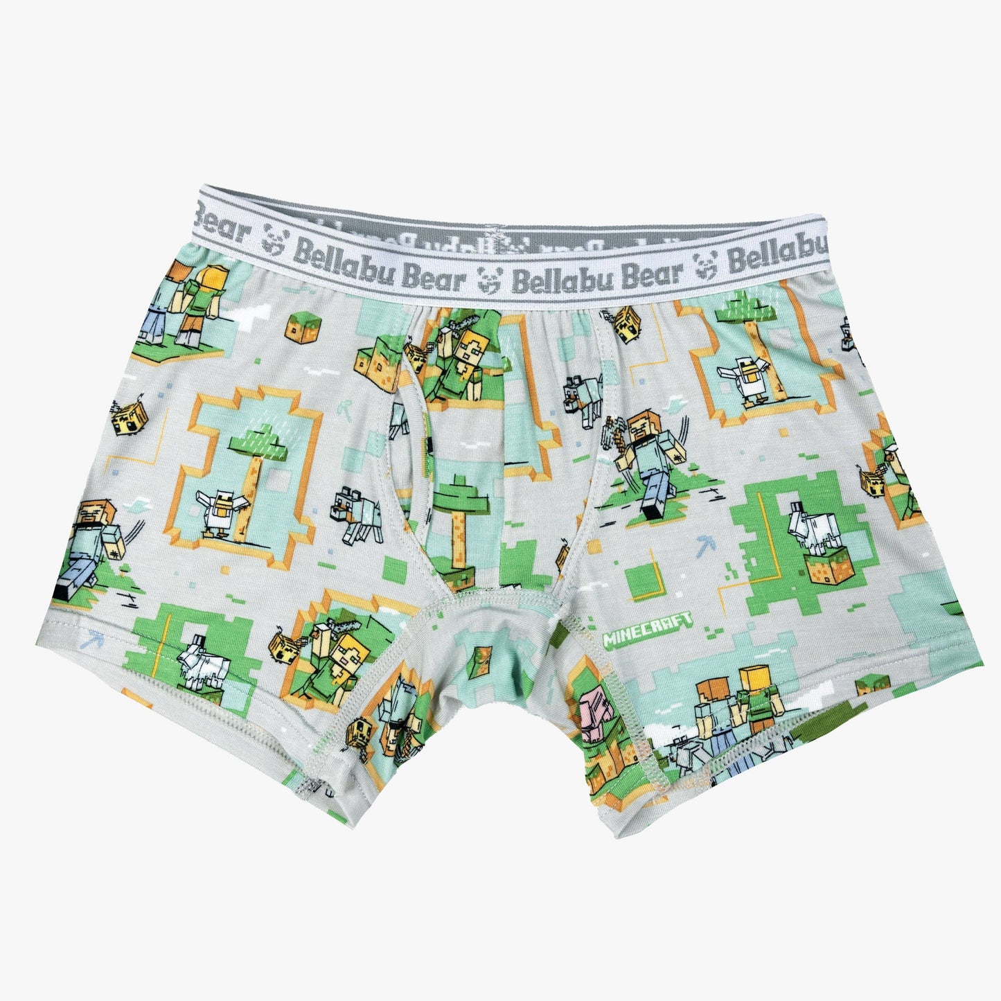 Minecraft Bamboo Boys' Boxer Brief Underwear 3-Pack: 6/7Y
