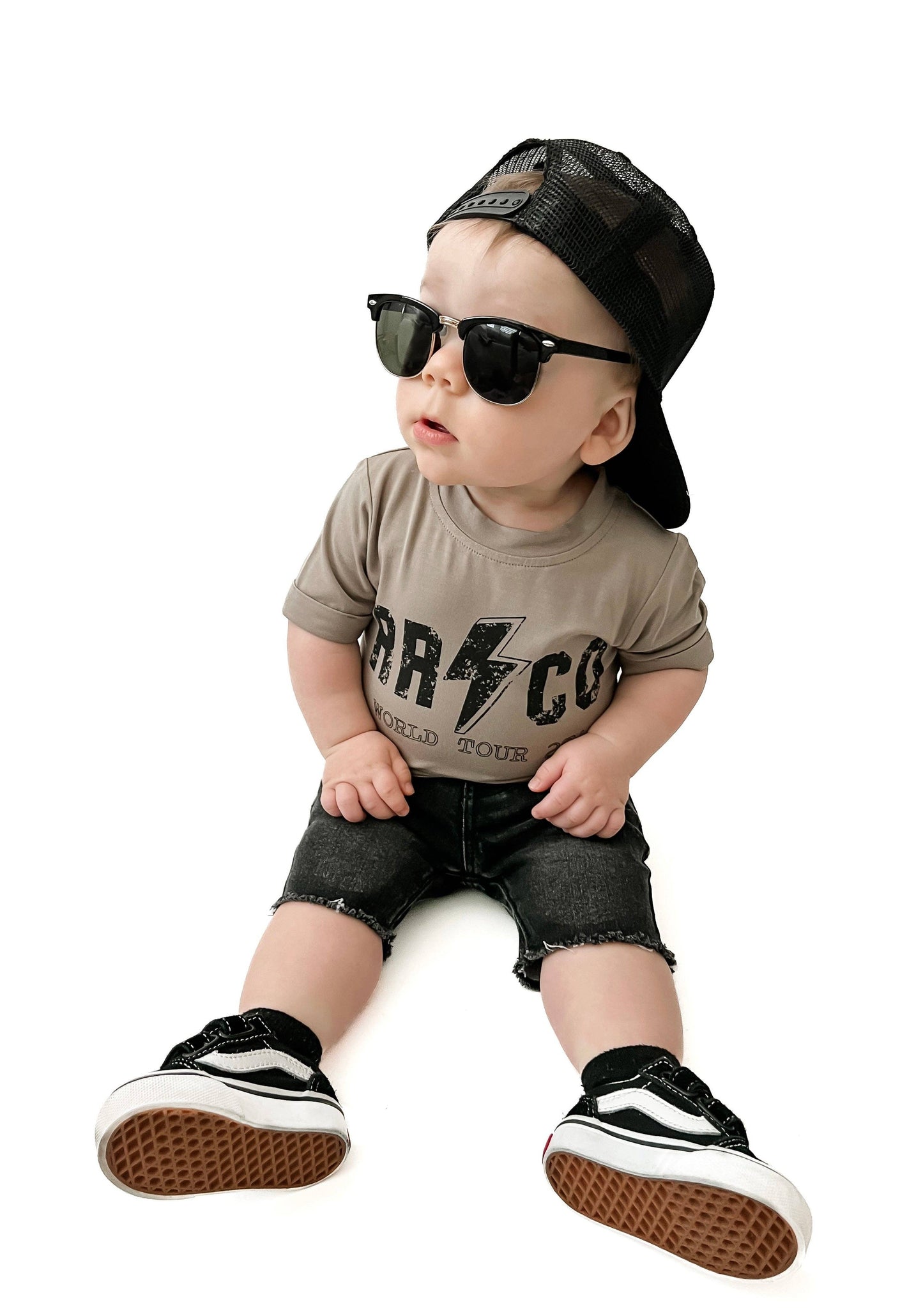 BAMBOO TEE - RRCO WORLD TOUR 27’ - DUNE: 6-12M