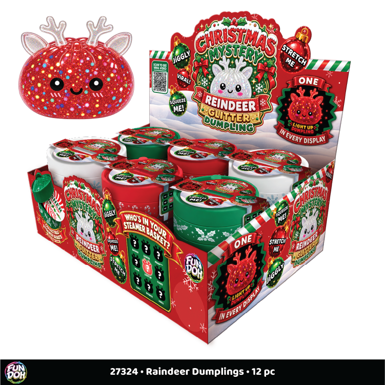 Fun Doh Christmas Mystery Reindeer Dumpling Squishy Toy: Wholesale Price