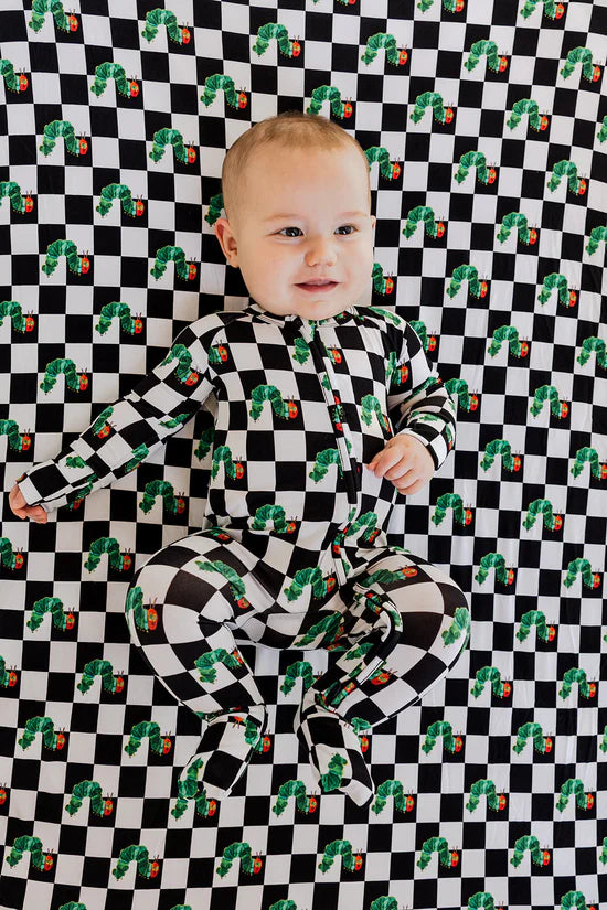 Dream Convertible Romper- ERIC CARLE CATERPILLAR CHECK