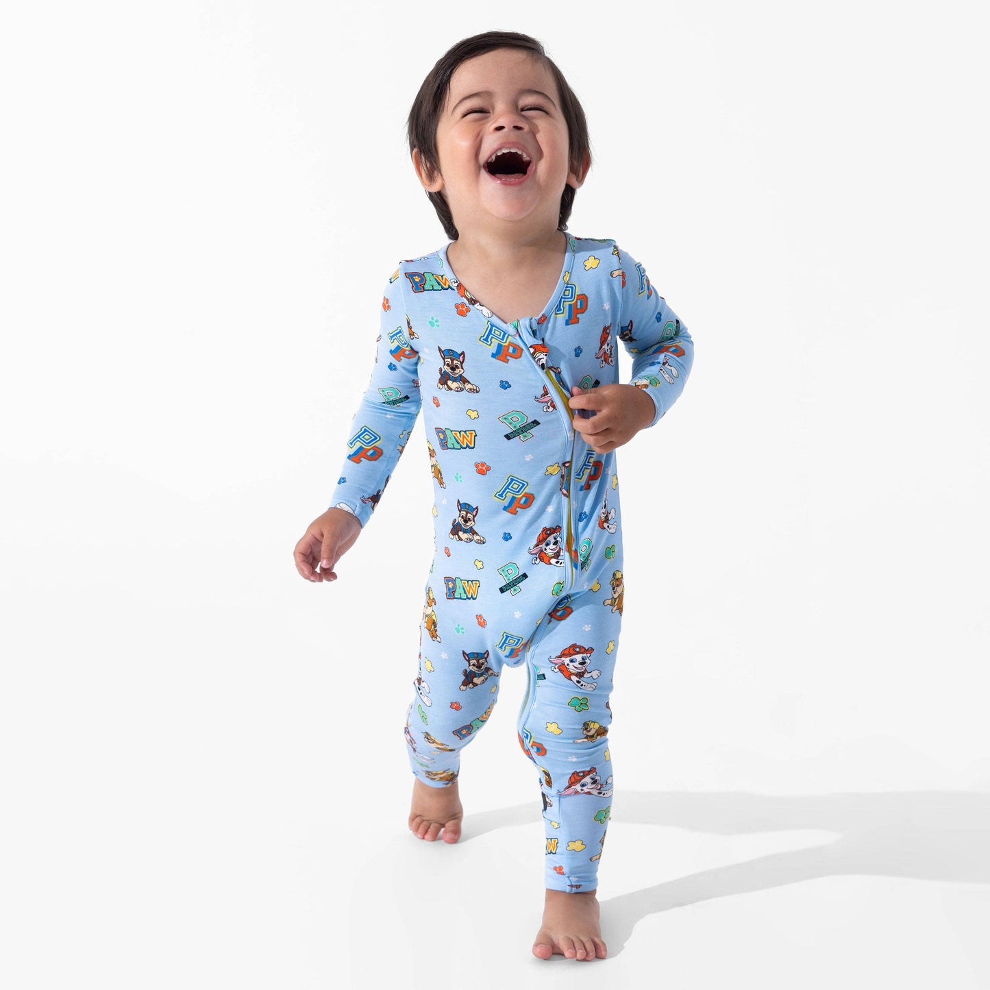 PAW Patrol: Varsity Blue Bamboo Convertible Footie