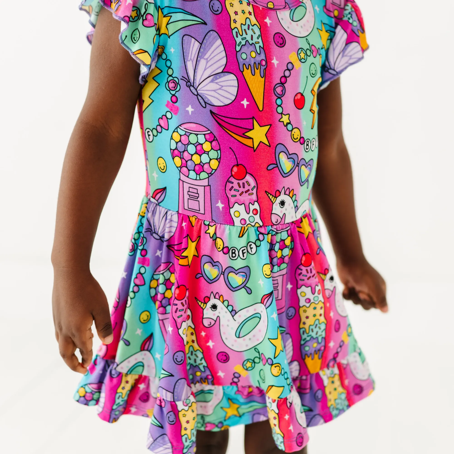 Rocket Lion Twirl Dress: 2T