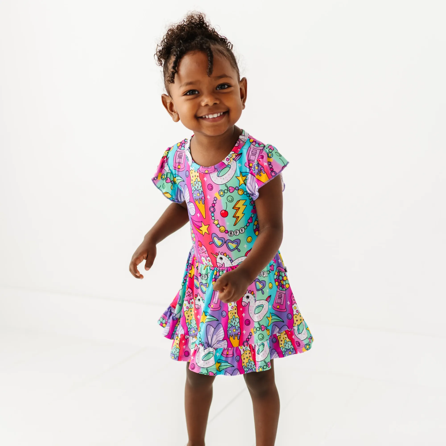 Rocket Lion Twirl Dress: 2T