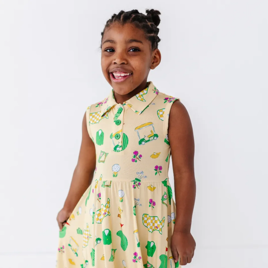 2025 Masters- Dreaming of a Green Jacket Girls Collared Dress