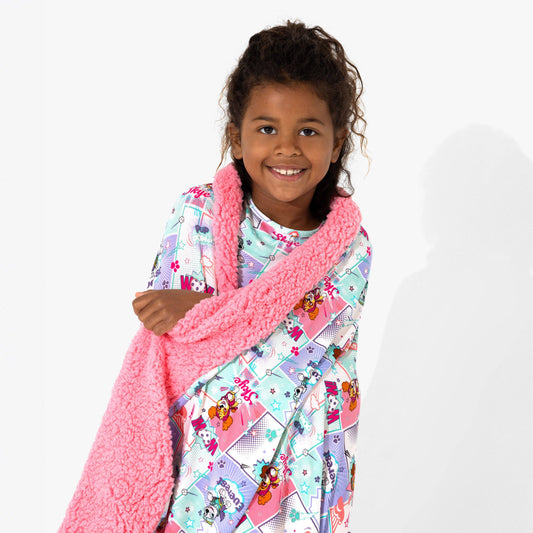 PAW Patrol: Comic Girl Pups Bamboo Sherpa Blanket: 45 x 60 in