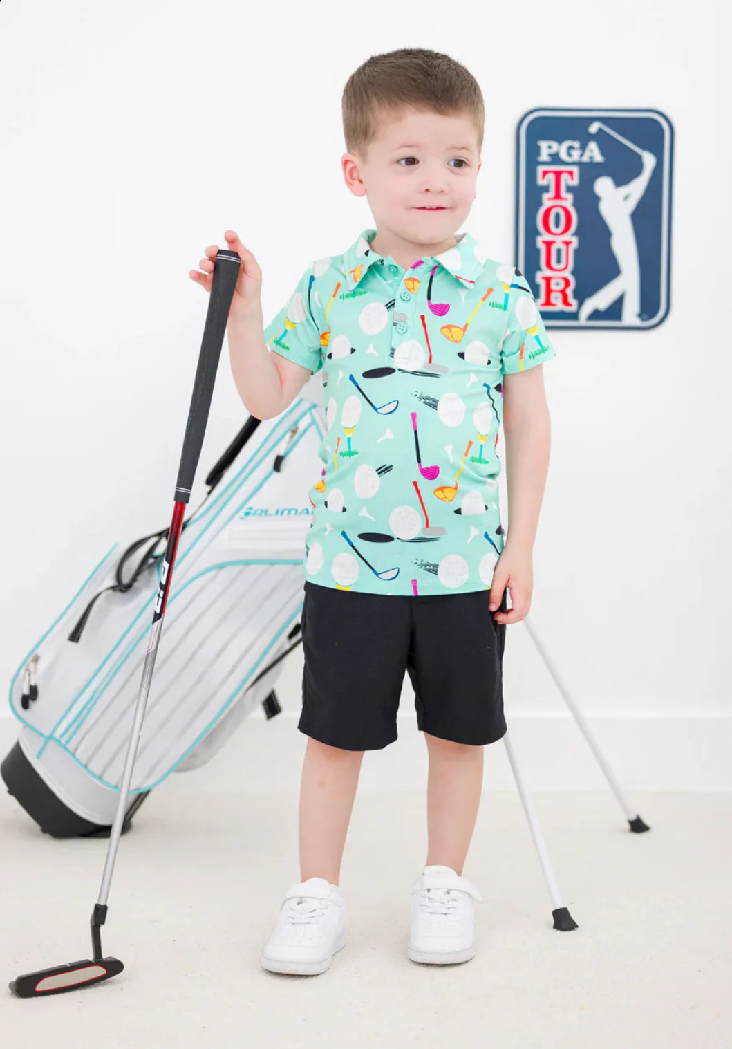 Birdie Bean Polo Shirt- SCOTTIE